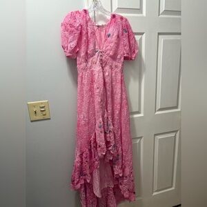 LoveShackFancy Sample lace dress with embroidered flowers